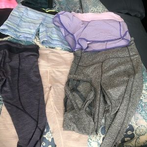 Lululemon and Zella (just 1) shorts and crops